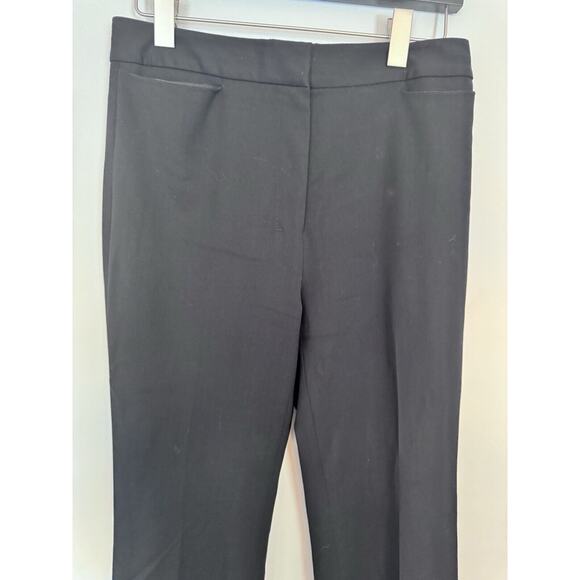 MM LaFleur Washable Wool Dress Pants Women’s 2 Black Boot Cut Mid Rise Stretch - Picture 8 of 11